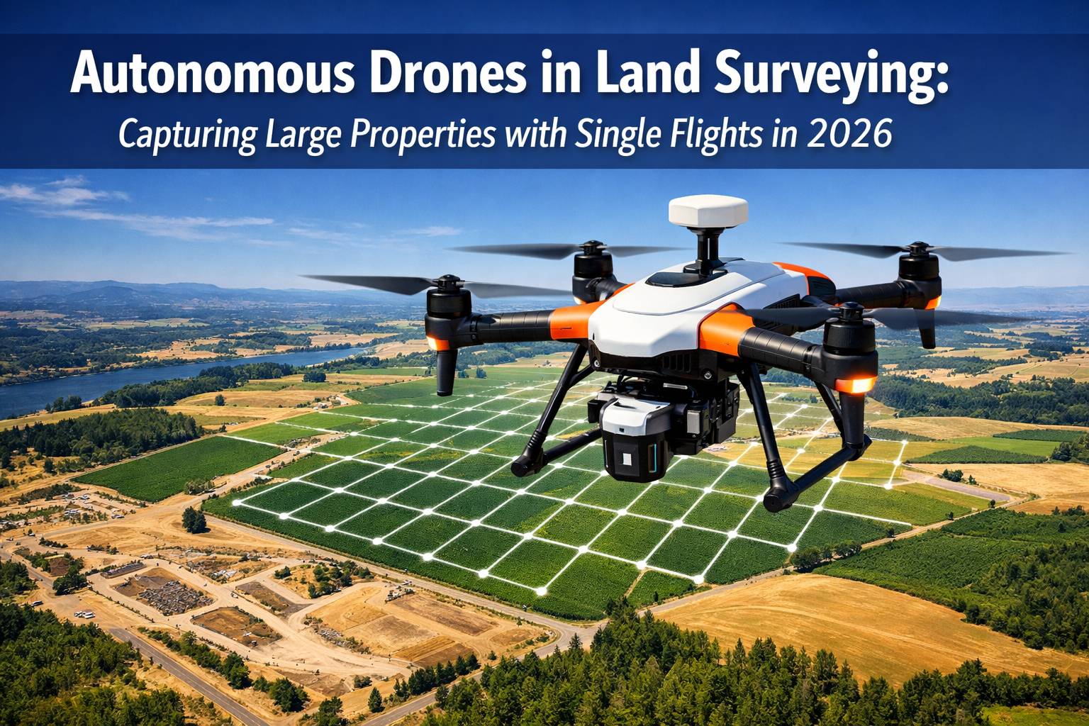 Autonomous Drones in Land Surveying: Capturing Large Properties with Single Flights in 2026