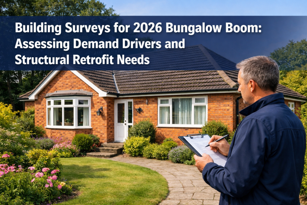 Building Surveys for 2026 Bungalow Boom: Assessing Demand Drivers and Structural Retrofit Needs