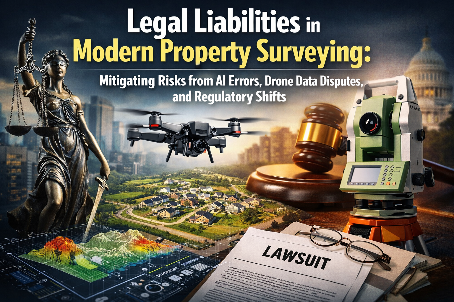 Legal Liabilities in Modern Property Surveying: Mitigating Risks from AI Errors, Drone Data Disputes, and Regulatory Shifts