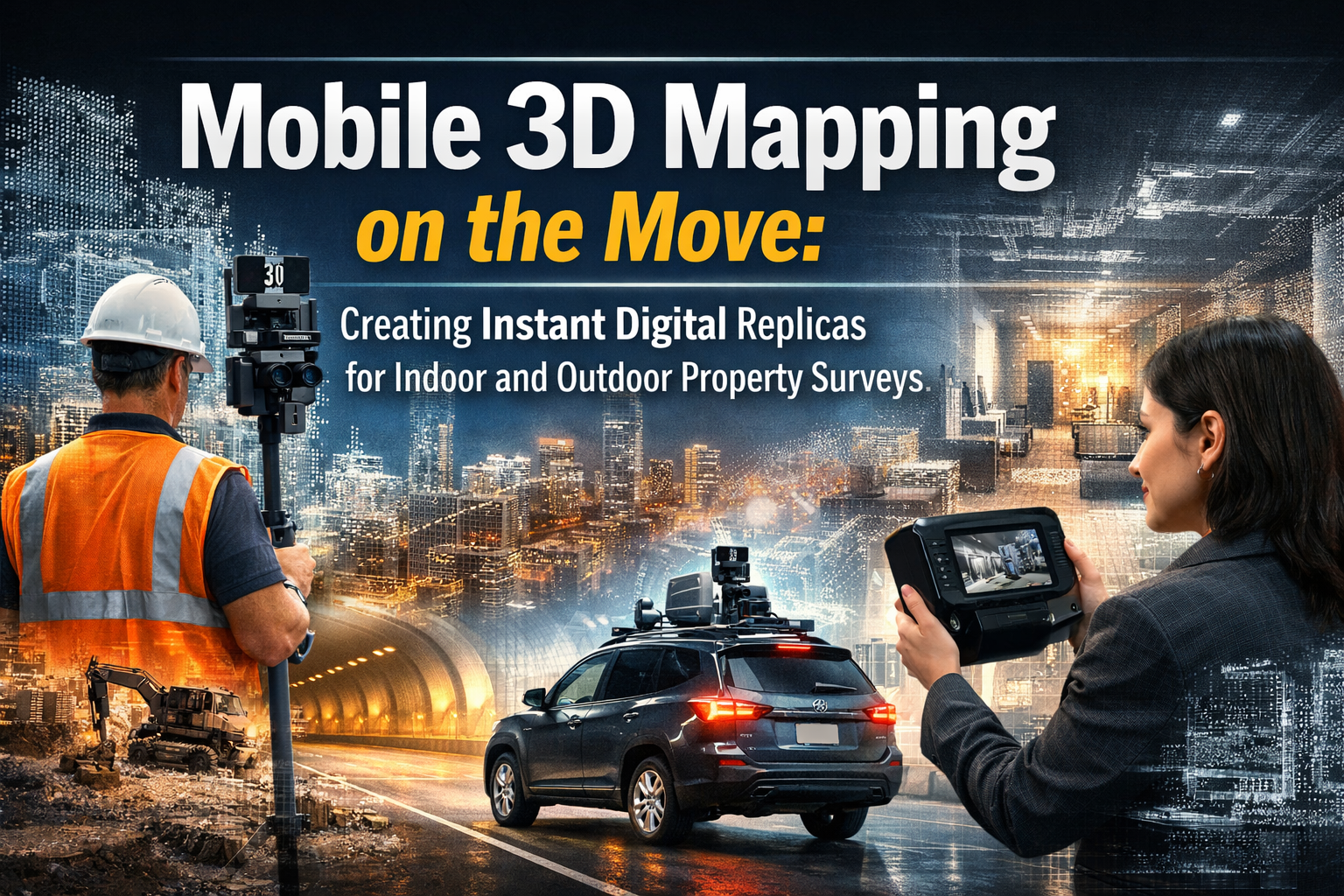 Mobile 3D Mapping on the Move: Creating Instant Digital Replicas for Indoor and Outdoor Property Surveys