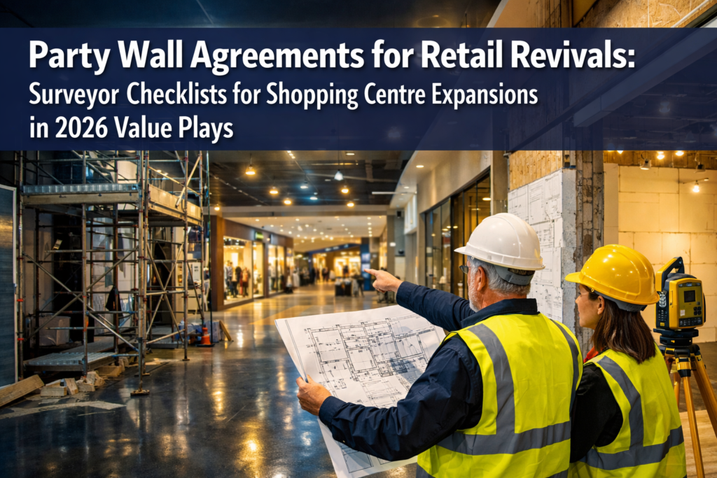 Party Wall Agreements for Retail Revivals: Surveyor Checklists for Shopping Centre Expansions in 2026 Value Plays