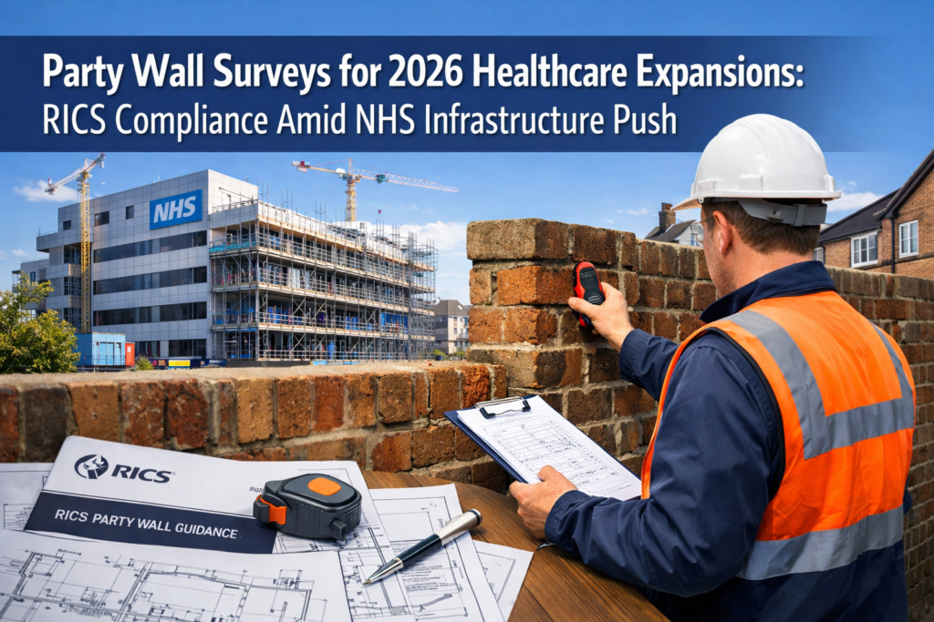 Party Wall Surveys for 2026 Healthcare Expansions: RICS Compliance Amid NHS Infrastructure Push