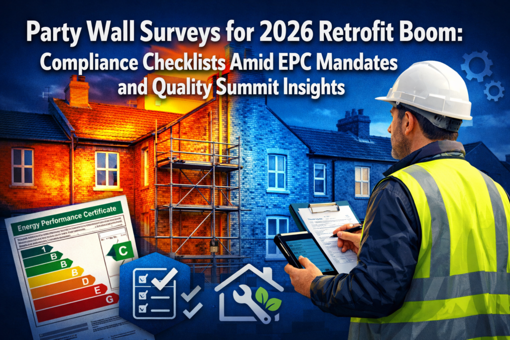 Party Wall Surveys for 2026 Retrofit Boom: Compliance Checklists Amid EPC Mandates and Quality Summit Insights