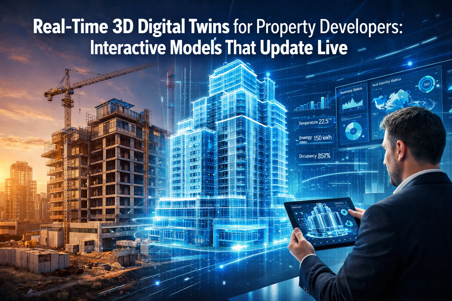 Real-Time 3D Digital Twins for Property Developers: Interactive Models That Update Live