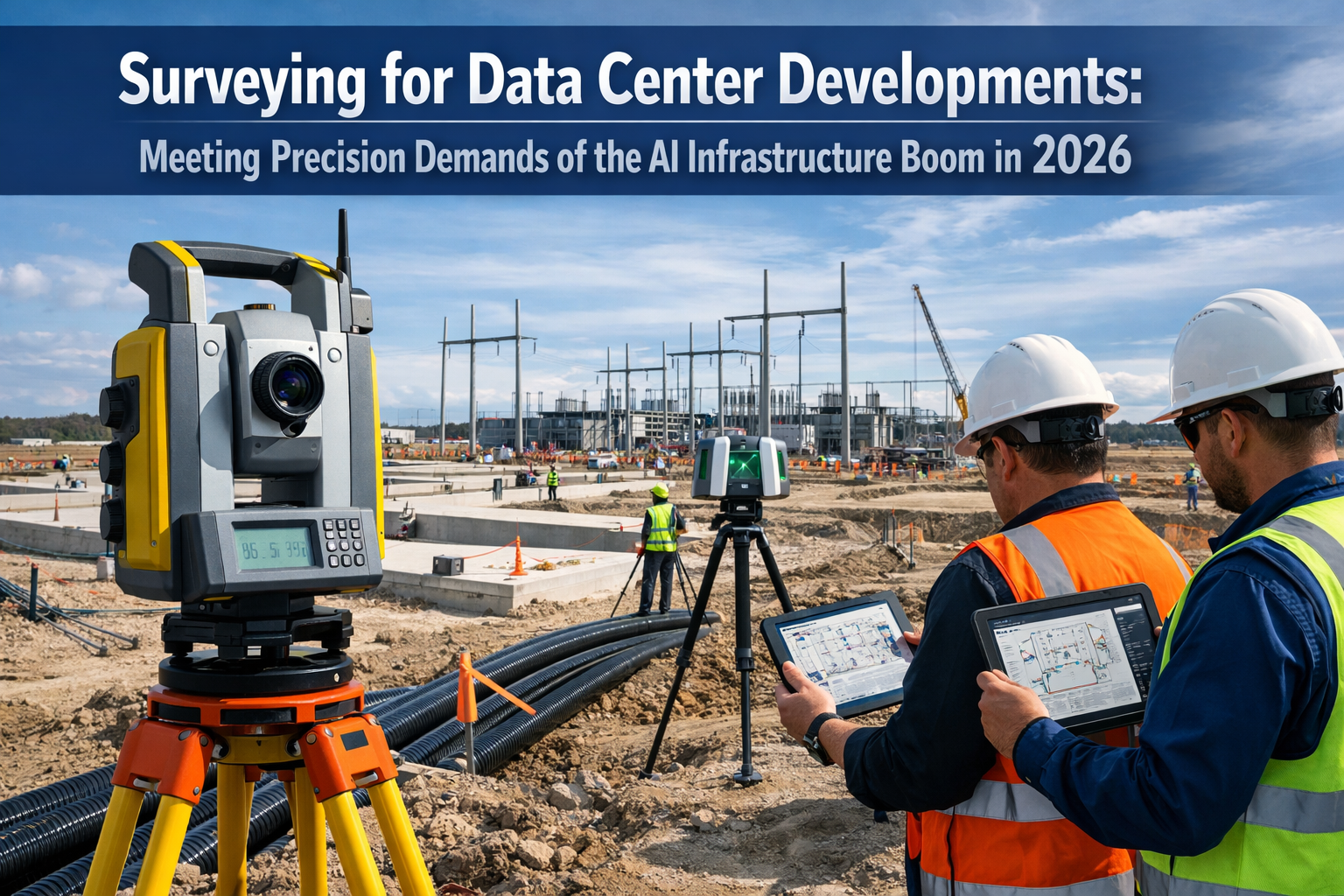 Surveying for Data Center Developments: Meeting Precision Demands of the AI Infrastructure Boom in 2026