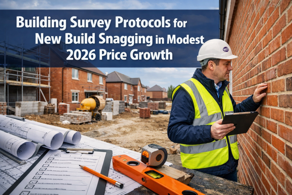 Building Survey Protocols for New Build Snagging in Modest 2026 Price Growth: RICS Checklists Beyond Warranties