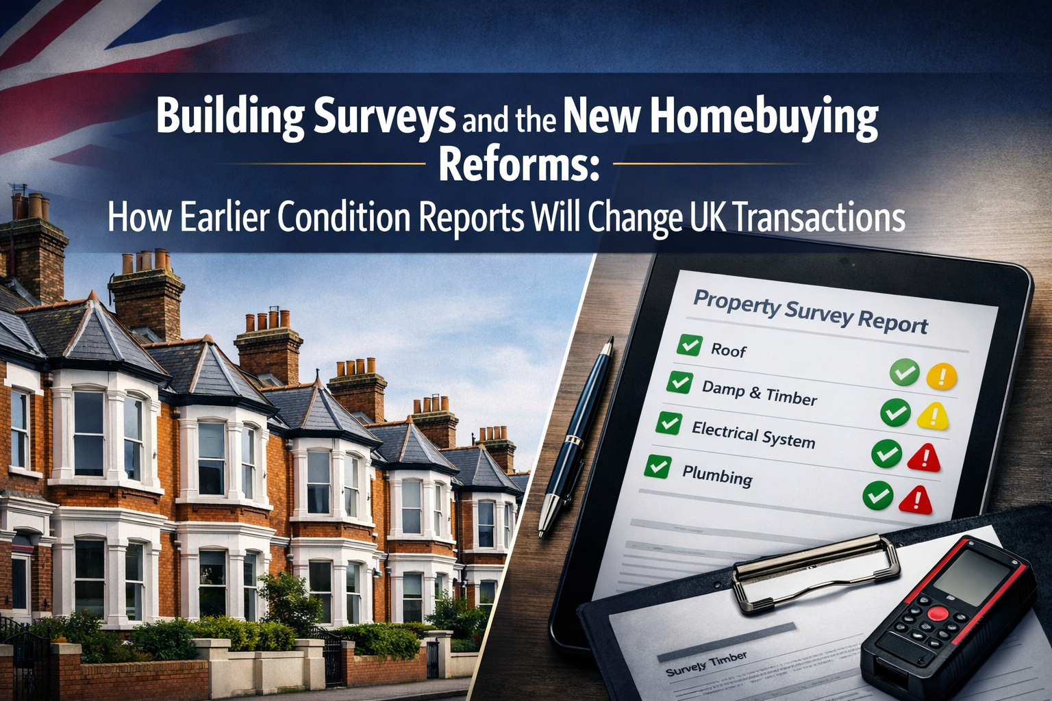 Building Surveys and the New Homebuying Reforms: How Earlier Condition Reports Will Change UK Transactions