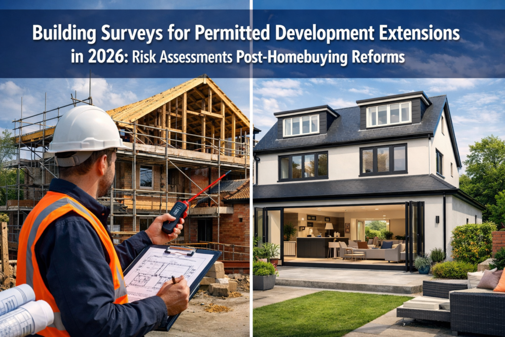 Building Surveys for Permitted Development Extensions in 2026: Risk Assessments Post-Homebuying Reforms