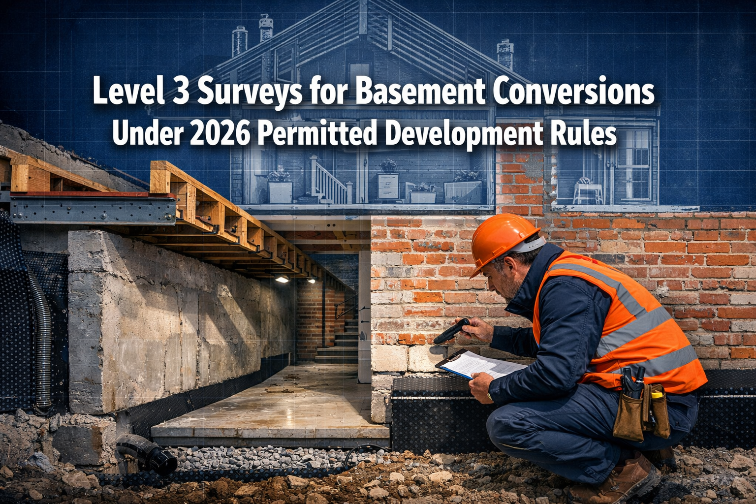 Level 3 Surveys for Basement Conversions Under 2026 Permitted Development Rules