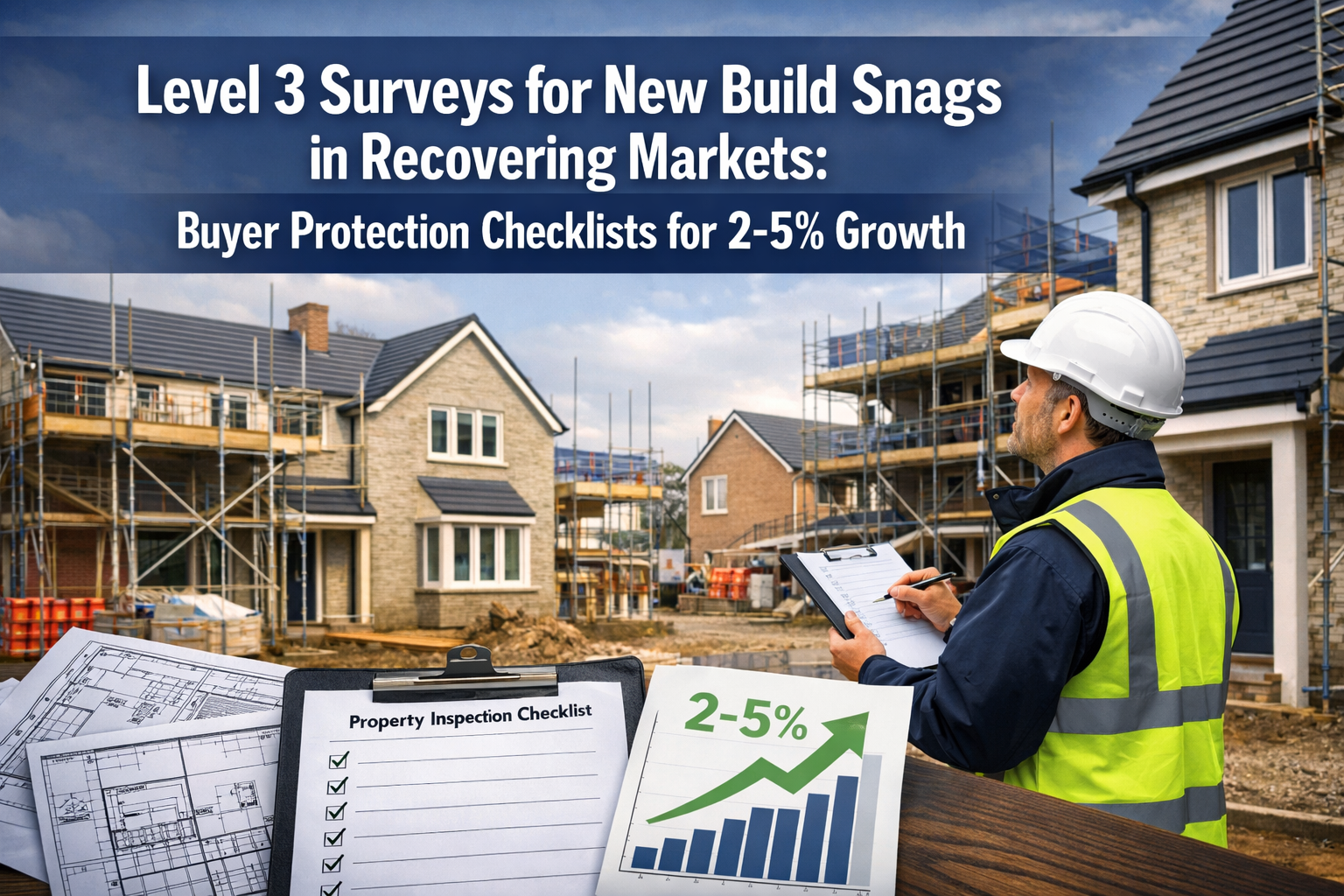 Level 3 Surveys for New Build Snags in Recovering Markets: Buyer Protection Checklists for 2-5% Growth