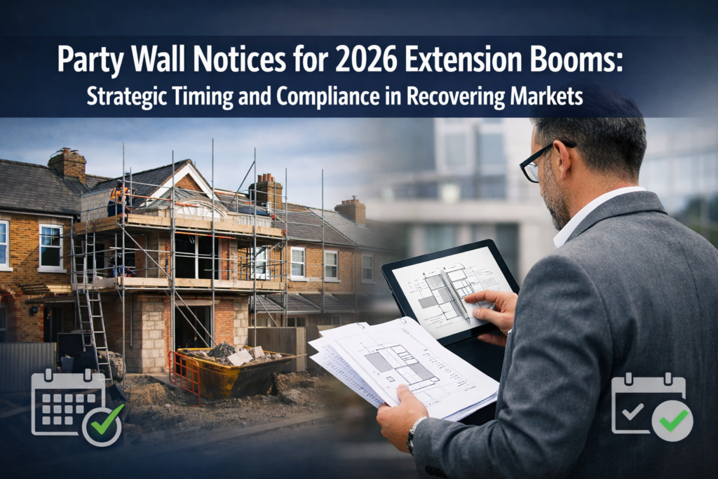 Party Wall Notices for 2026 Extension Booms: Strategic Timing and Compliance in Recovering Markets