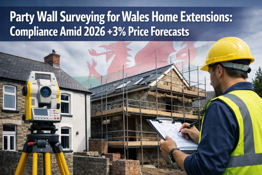 Party Wall Surveying for Wales Home Extensions: Compliance Amid 2026 +3% Price Forecasts