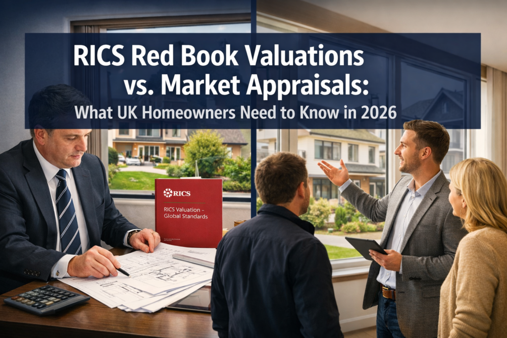 RICS Red Book Valuations vs. Market Appraisals: What UK Homeowners, Landlords and Lenders Need to Know in 2026