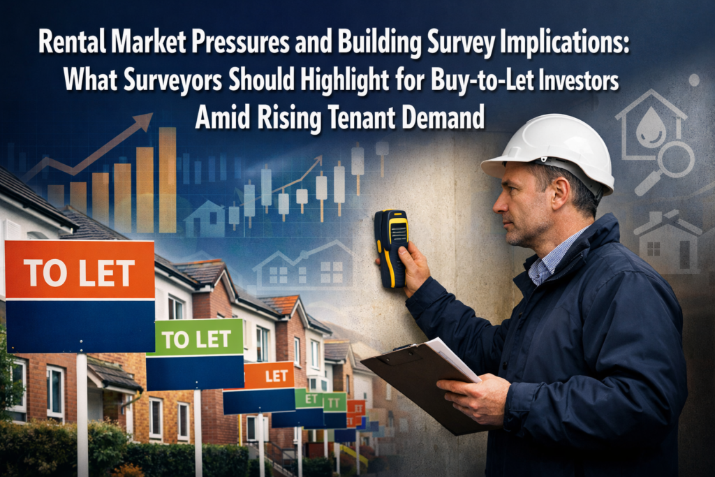 Rental Market Pressures and Building Survey Implications: What Surveyors Should Highlight for Buy-to-Let Investors Amid Rising Tenant Demand