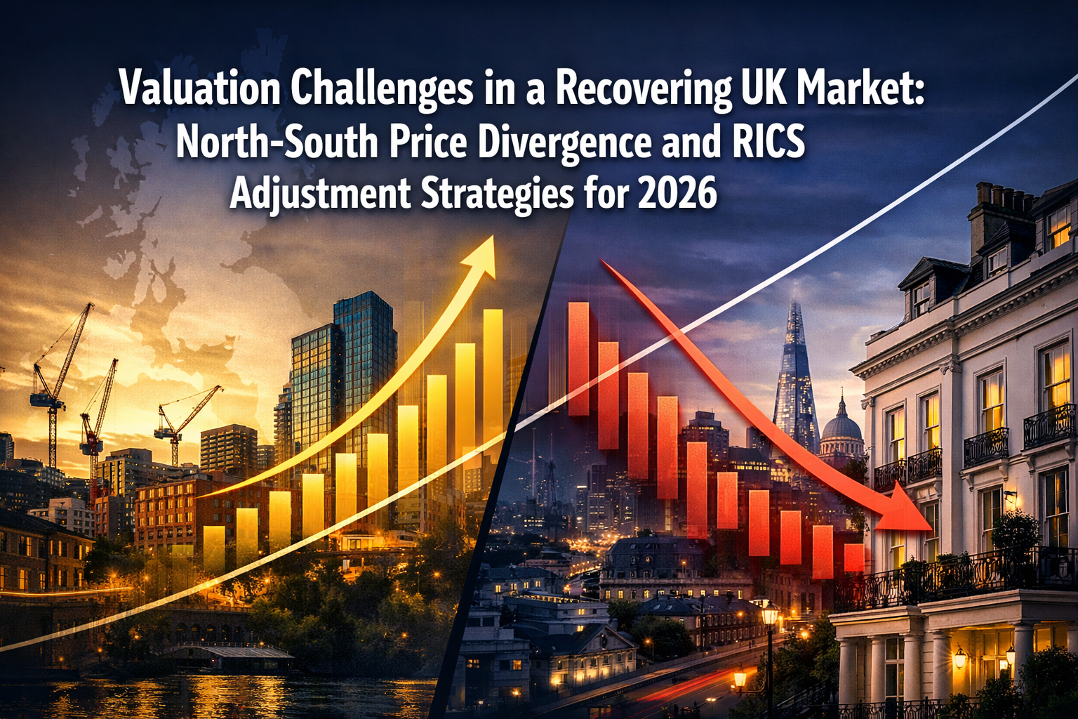 Valuation Challenges in a Recovering UK Market: North-South Price Divergence and RICS Adjustment Strategies for 2026