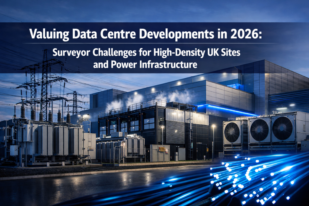 Valuing Data Centre Developments in 2026: Surveyor Challenges for High-Density UK Sites and Power Infrastructure