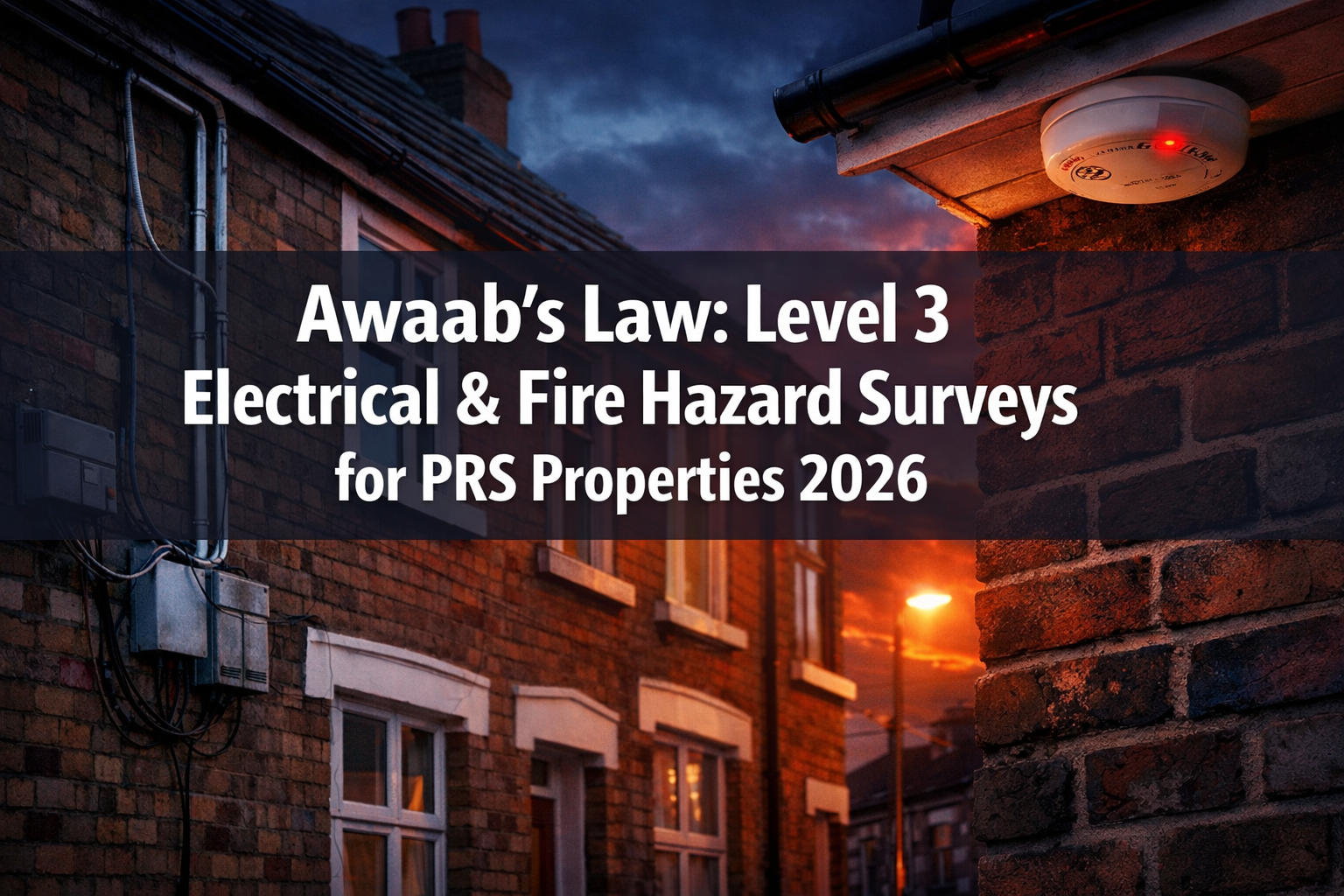 Awaab’s Law Electrical and Fire Hazard Surveys: Level 3 Protocols for PRS Properties Post-2026 Extensions