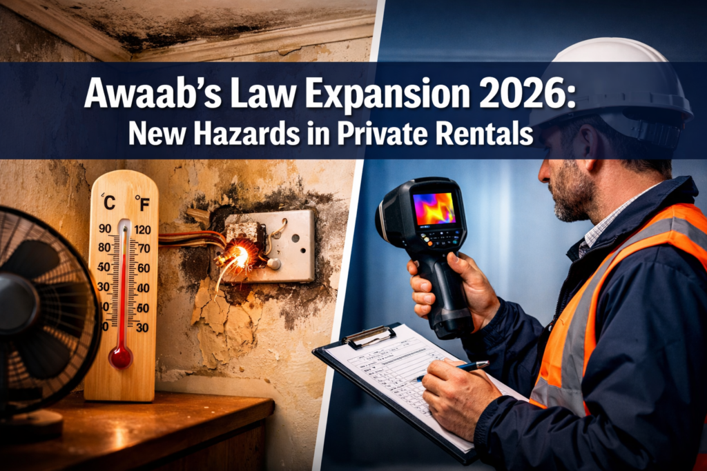 Awaab’s Law Expansion 2026: Level 3 Surveys for New Hazards Like Electrical Risks and Excess Heat in Private Rentals