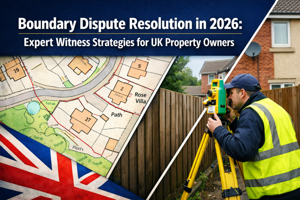 Boundary Dispute Resolution in 2026: Expert Witness Strategies for UK Property Owners