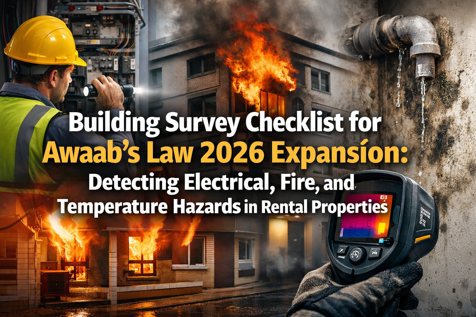 Building Survey Checklist for Awaab's Law 2026 Expansion: Detecting Electrical, Fire, and Temperature Hazards in Rental Properties