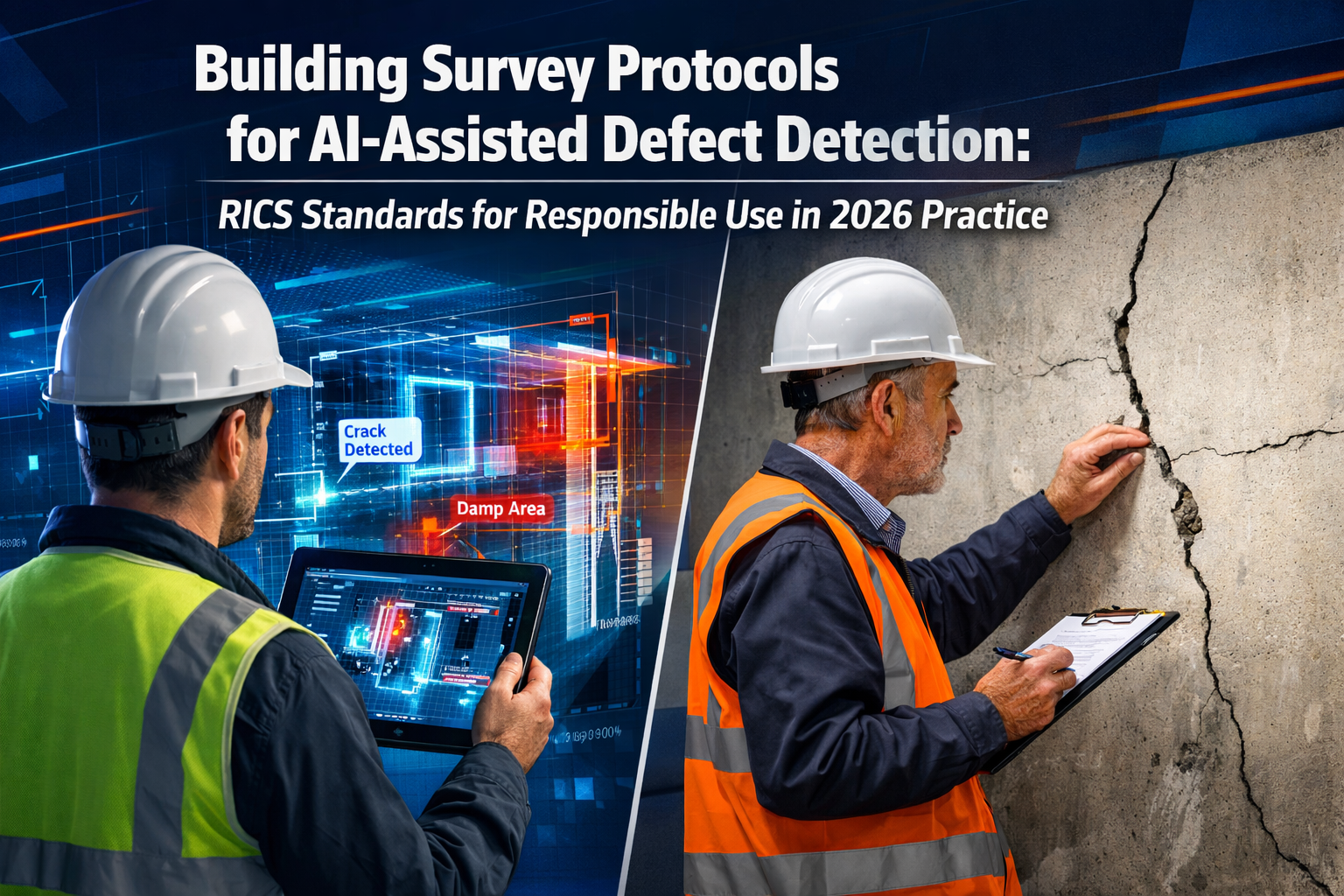 Building Survey Protocols for AI-Assisted Defect Detection: RICS Standards for Responsible Use in 2026 Practice