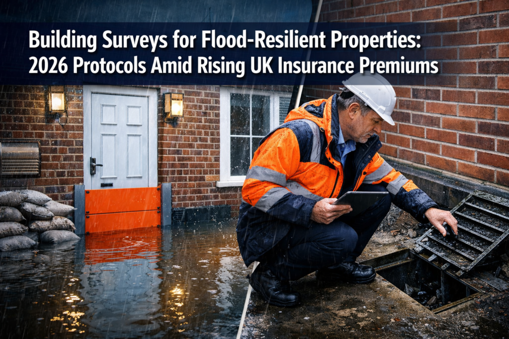 Building Surveys for Flood-Resilient Properties: 2026 Protocols Amid Rising UK Insurance Premiums