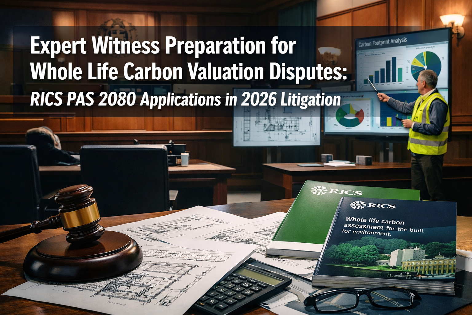 Expert Witness Preparation for Whole Life Carbon Valuation Disputes: RICS PAS 2080 Applications in 2026 Litigation