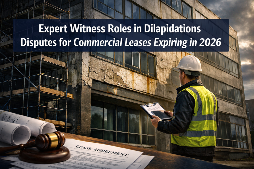 Expert Witness Roles in Dilapidations Disputes for Commercial Leases Expiring in 2026
