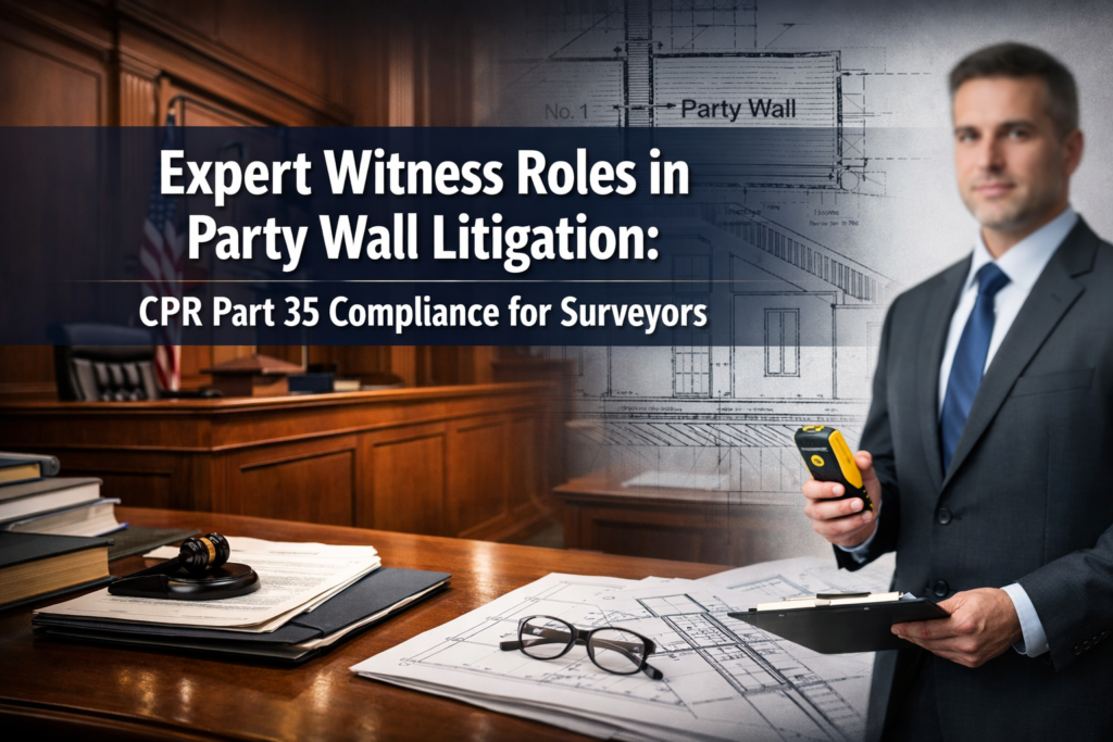 Expert Witness Roles in Party Wall Litigation: CPR Part 35 Compliance for Surveyors