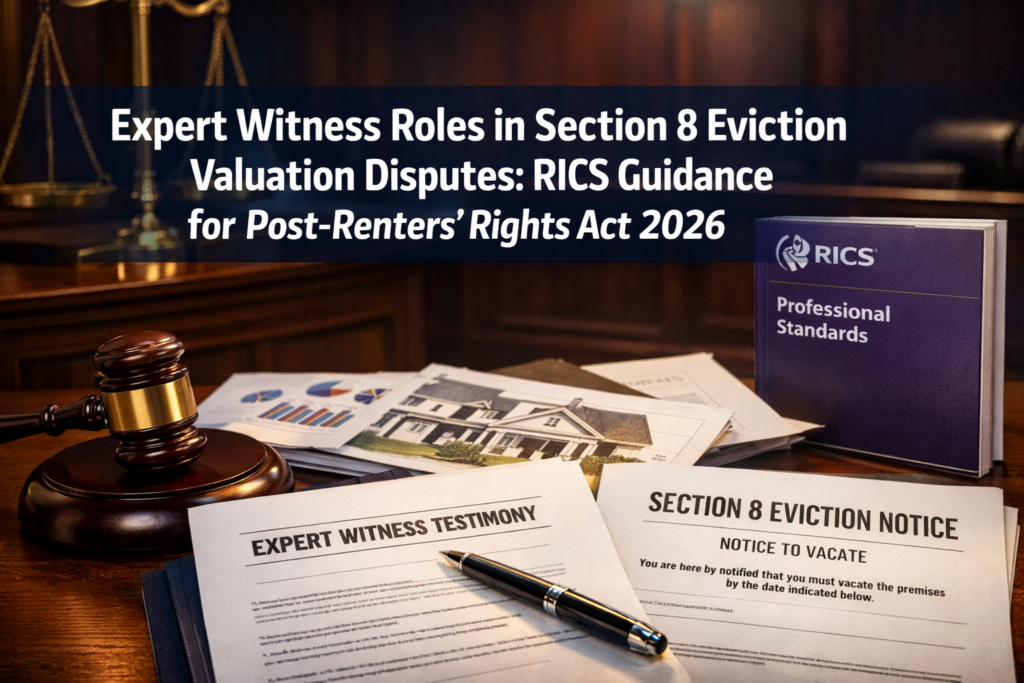 Expert Witness Roles in Section 8 Eviction Valuation Disputes: RICS Guidance for Post-Renters' Rights Act 2026