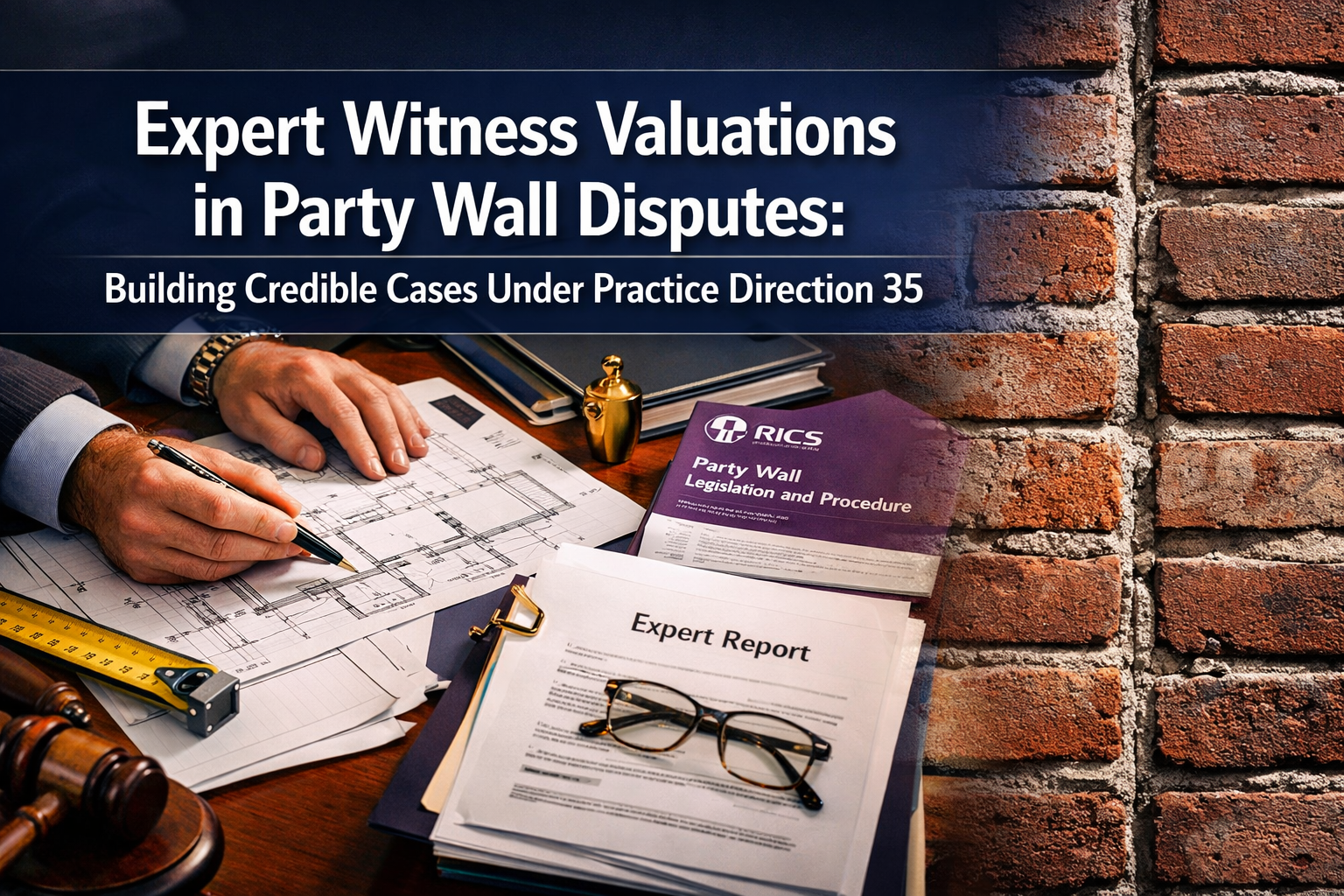 Expert Witness Valuations in Party Wall Disputes: Building Credible Cases Under Practice Direction 35