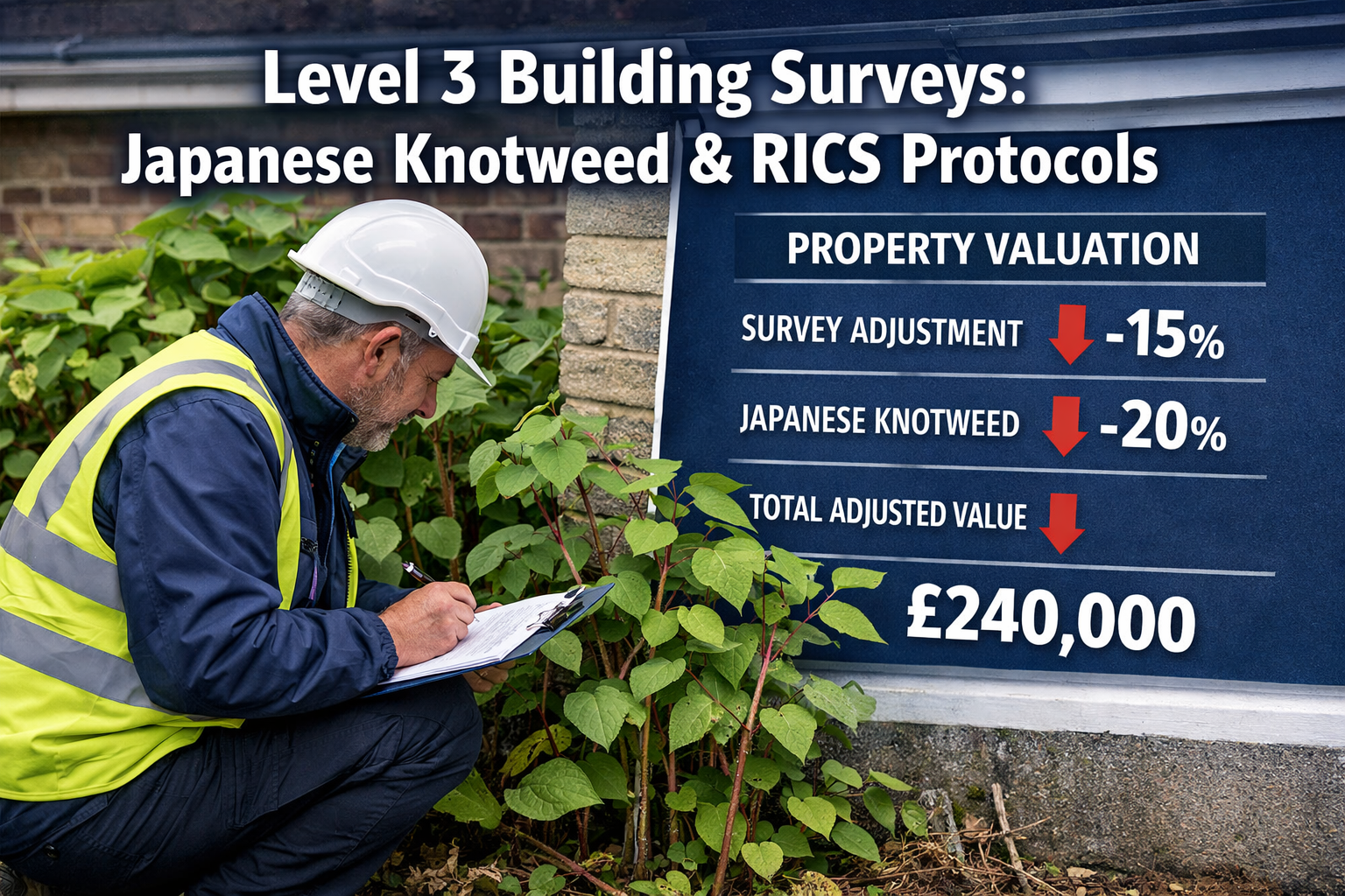Level 3 Building Surveys for Properties with Japanese Knotweed: RICS Protocols and Valuation Adjustments