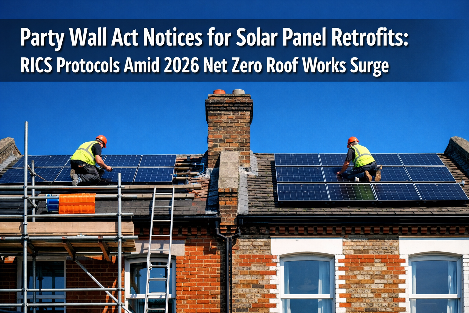 Party Wall Act Notices for Solar Panel Retrofits: RICS Protocols Amid 2026 Net Zero Roof Works Surge
