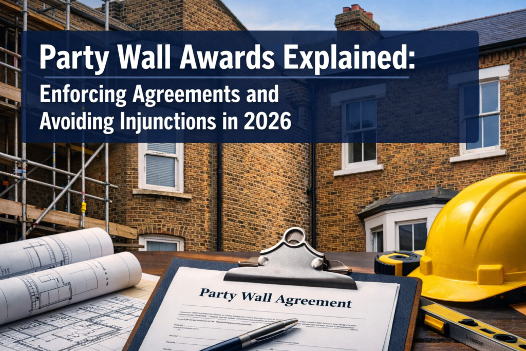 Party Wall Awards Explained: Enforcing Agreements and Avoiding Injunctions in 2026