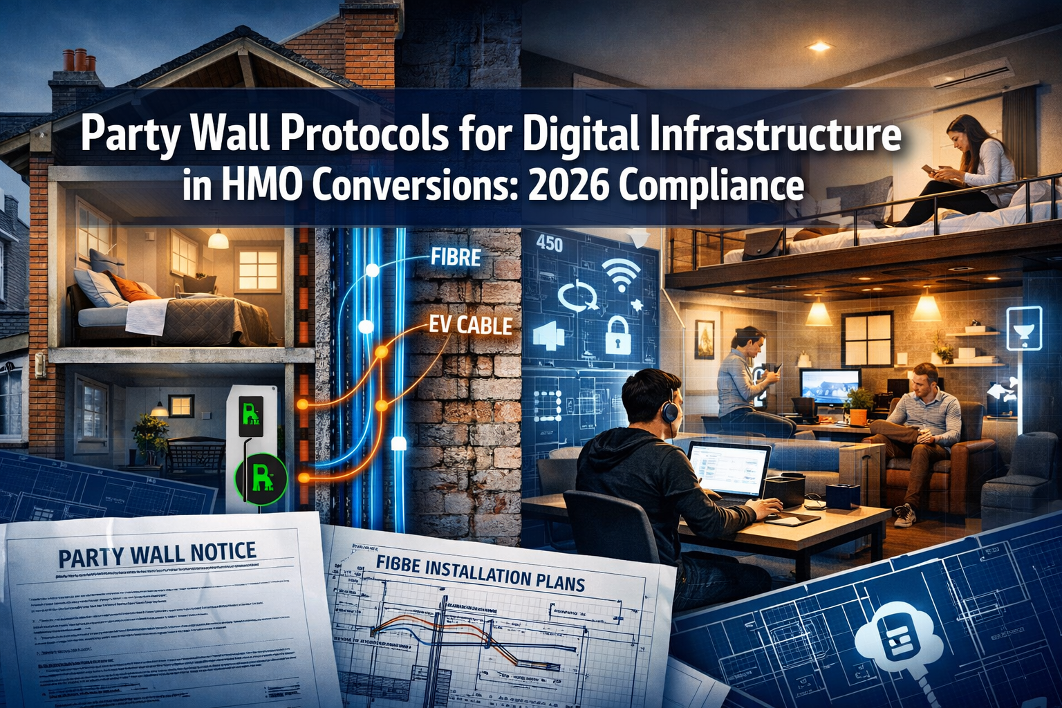 Party Wall Protocols for Digital Infrastructure in HMO Conversions: 2026 Compliance for Fibre and EV Amid PRS Reforms