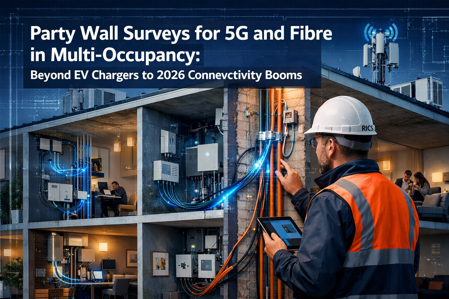 Party Wall Surveys for 5G and Fibre in Multi-Occupancy: Beyond EV Chargers to 2026 Connectivity Booms