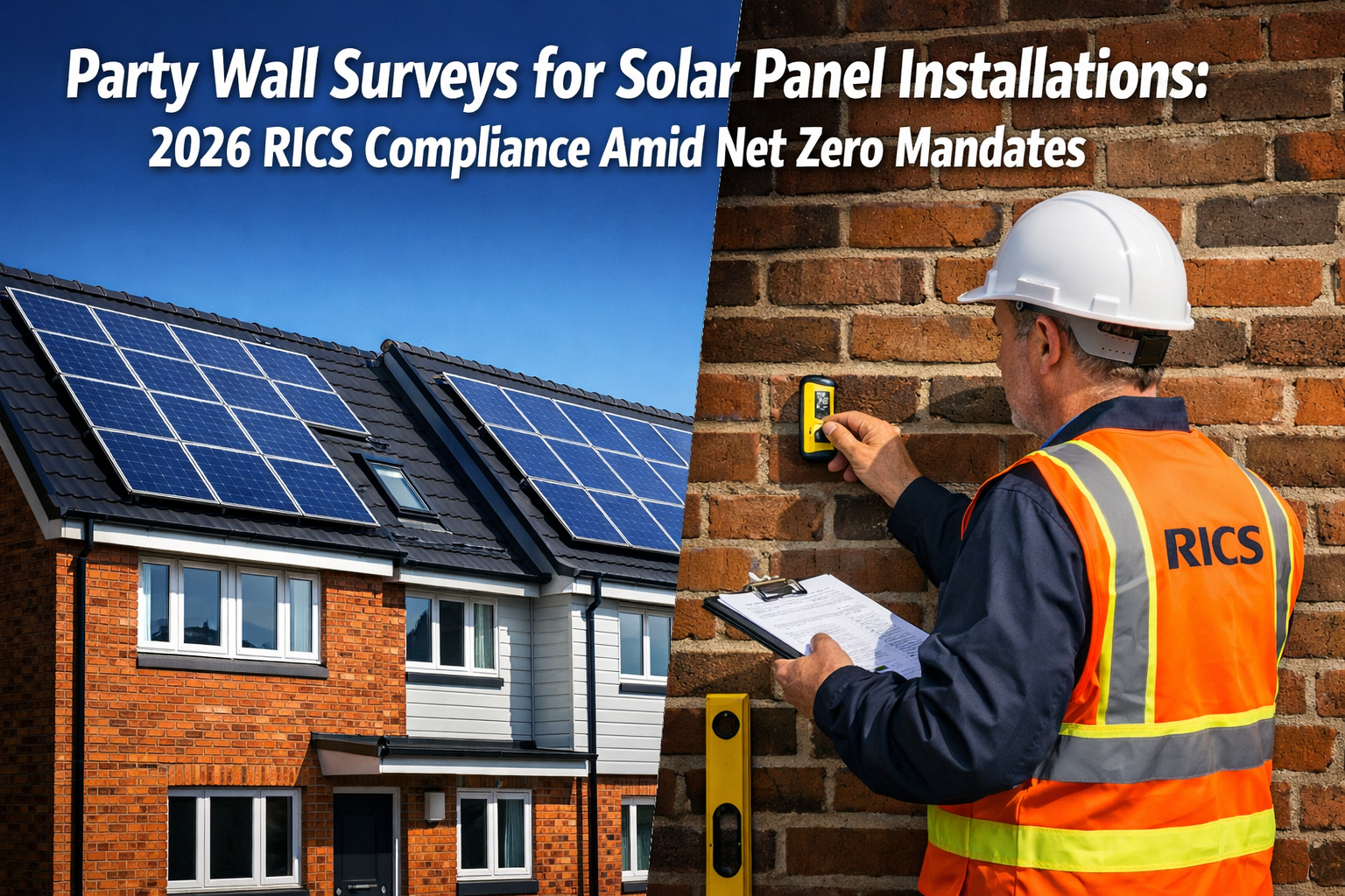Party Wall Surveys for Solar Panel Installations: 2026 RICS Compliance Amid Net Zero Mandates