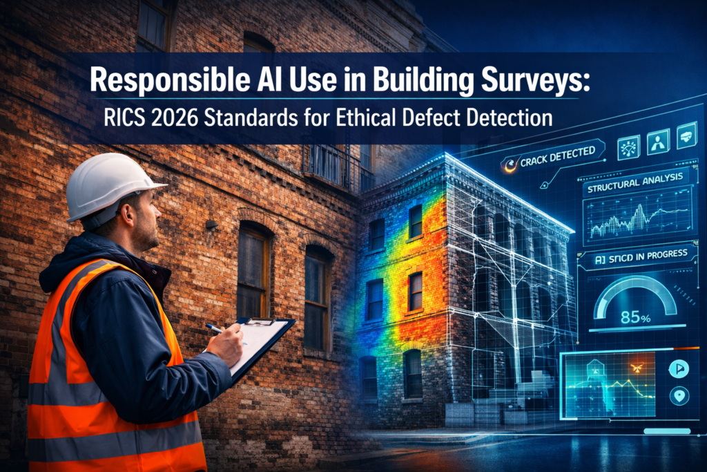 Responsible AI Use in Building Surveys: RICS 2026 Standards for Ethical Defect Detection and Reporting