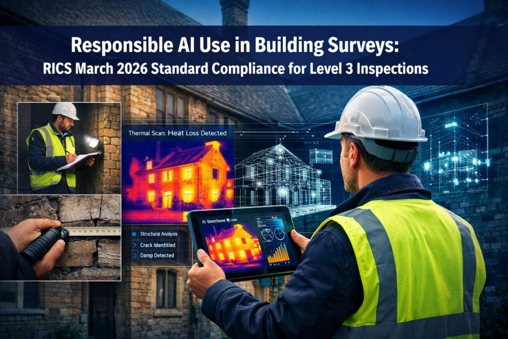Responsible AI Use in Building Surveys: RICS March 2026 Standard Compliance for Level 3 Inspections