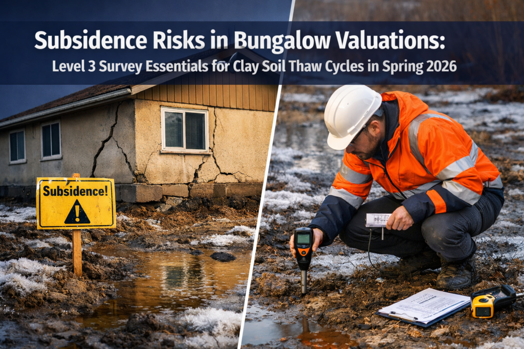 Subsidence Risks in Bungalow Valuations: Level 3 Survey Essentials for Clay Soil Thaw Cycles in Spring 2026