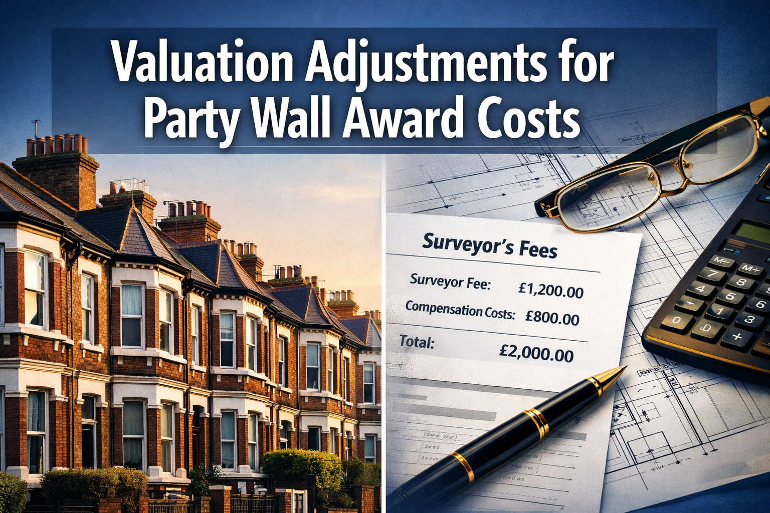 Valuation Adjustments for Party Wall Award Costs: How to Factor Surveyor Fees and Compensation into Property Value
