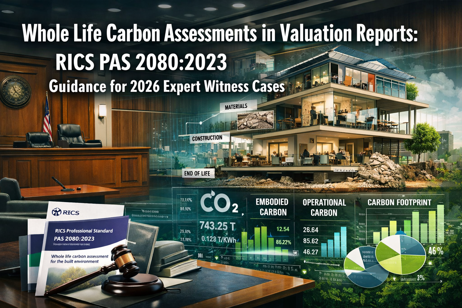 Whole Life Carbon Assessments in Valuation Reports: RICS PAS 2080:2023 Guidance for 2026 Expert Witness Cases