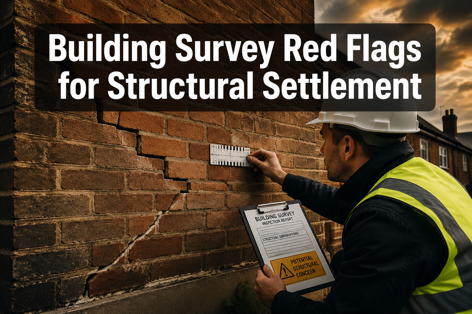 Building Survey Red Flags for Structural Settlement: Early Detection and Valuation Impact in 2026