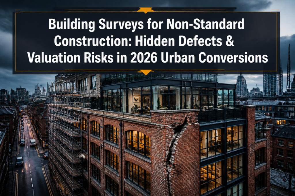 Building Surveys for Non-Standard Construction in 2026 Urban Conversions: Hidden Defects and Valuation Risks