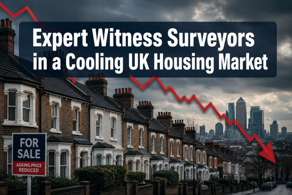 Expert Witness Surveyors in a Cooling UK Housing Market: How Falling Prices Change Valuation Evidence