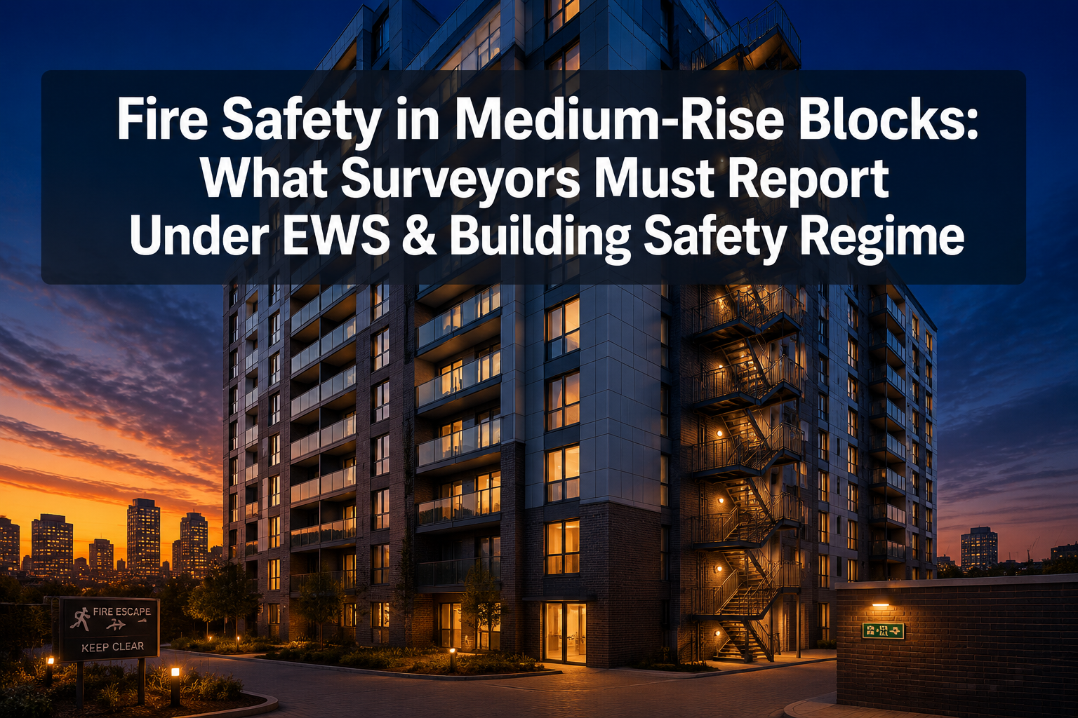 Fire Safety in Medium-Rise Blocks: What Building Surveyors Must Now Report Under the EWS and Building Safety Regime