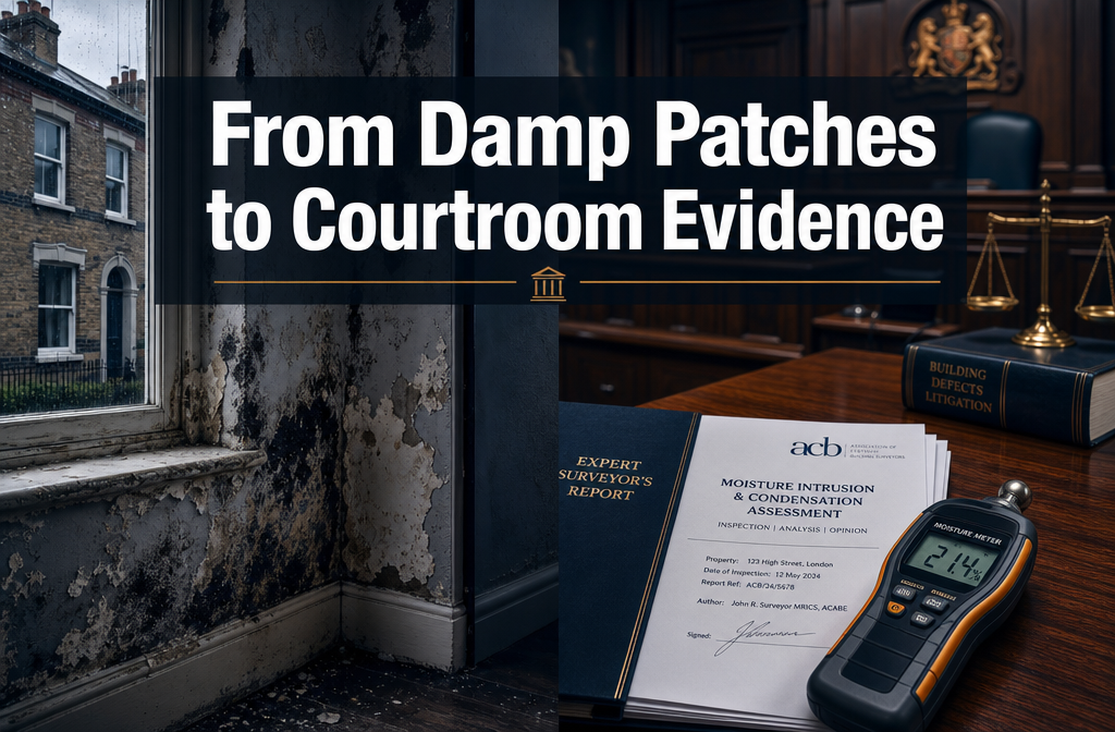 From Damp Patches to Courtroom Evidence: Handling Moisture and Mould Defects as a UK Building Surveyor in 2026