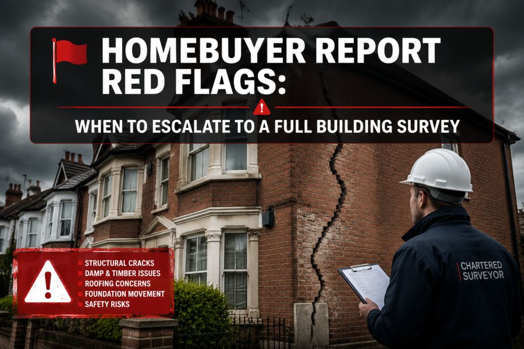 Homebuyer Report Red Flags That Should Trigger a Full Building Survey: A Surveyor’s Decision Framework