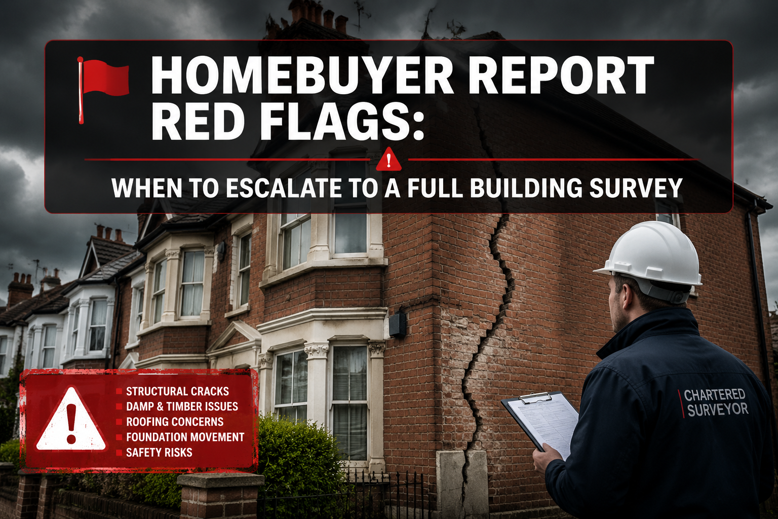 Homebuyer Report Red Flags That Should Trigger a Full Building Survey: A Surveyor’s Decision Framework