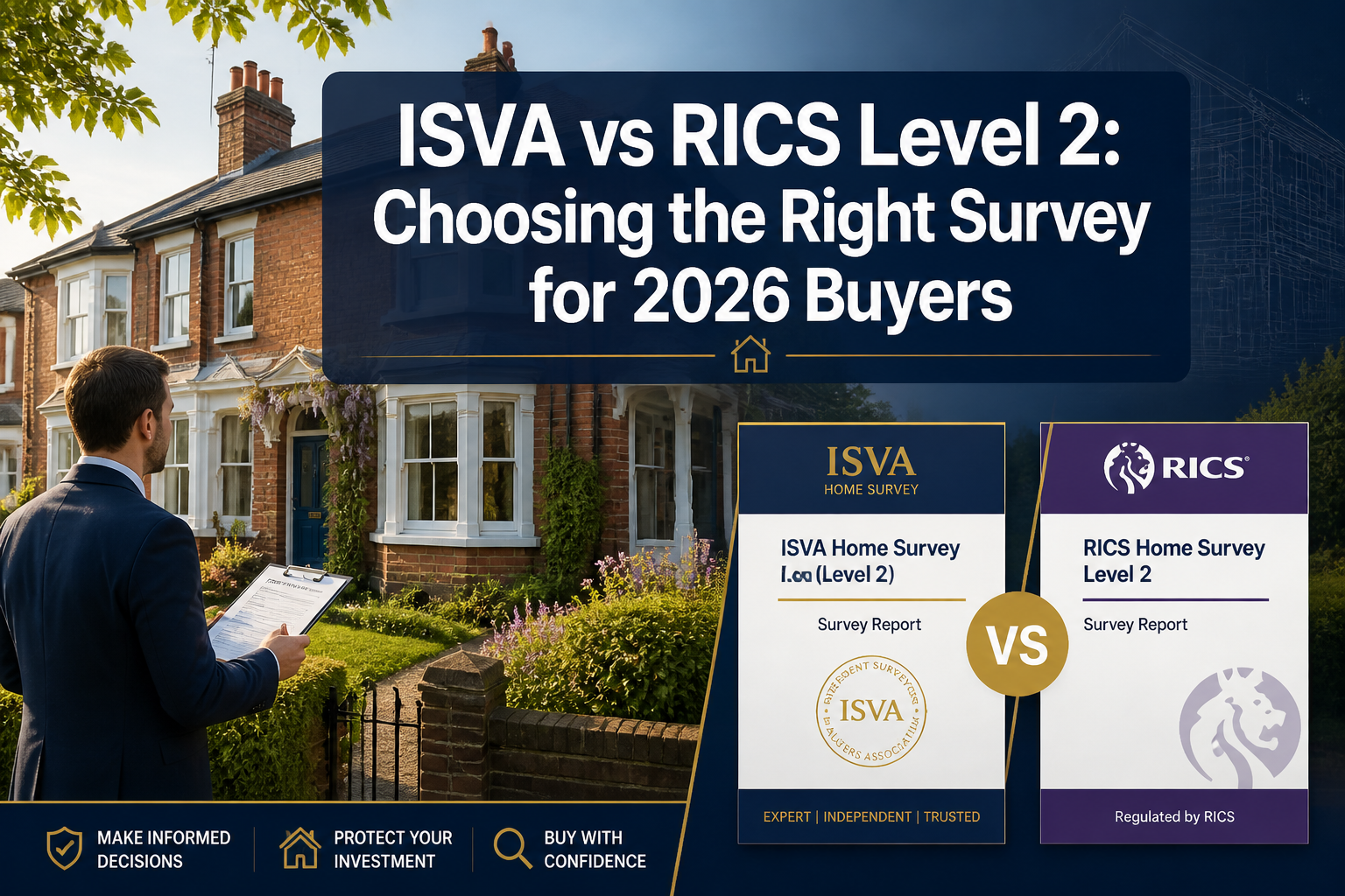 ISVA Homebuyer Surveys vs RICS Level 2: Choosing the Right Valuation-Focused Report for 2026 Buyers